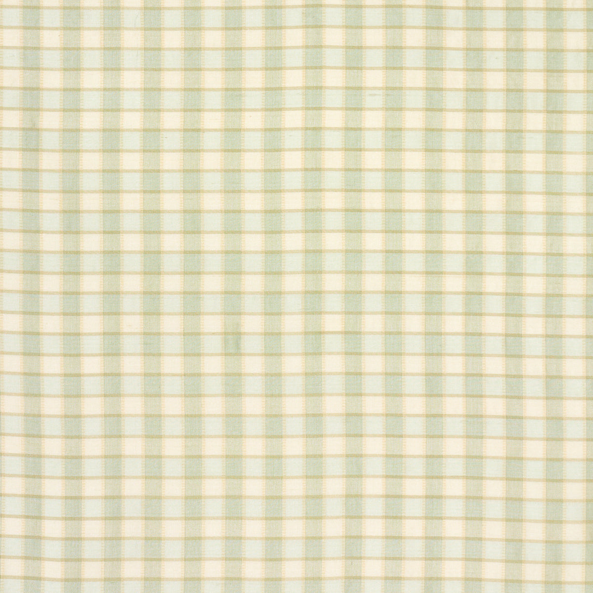 Schumacher 3453003 INGRID SILK CHECK in SEASPRAY Fabric - CH