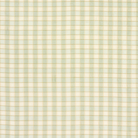 Schumacher 3453003 INGRID SILK CHECK in SEASPRAY Fabric - CH