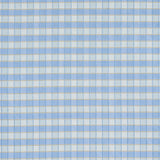 Schumacher Ingrid Silk Check Sky Fabric