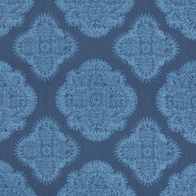 KRAVET DESIGN 34542.50.0 BENDI INDIGO Fabric - Eade's Wallpaper