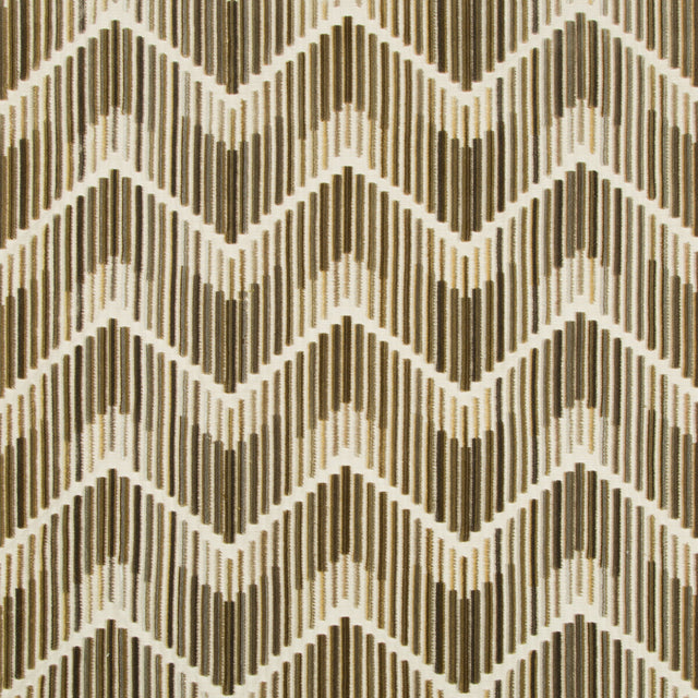 KRAVET COUTURE 34553.16.0 HIGHS AND LOWS TRUFFLE Fabric - Eade's Wallpaper