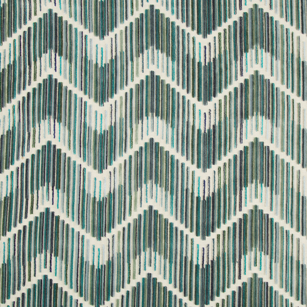 KRAVET COUTURE 34553.5.0 HIGHS AND LOWS PEACOCK Fabric - Eade's Wallpaper