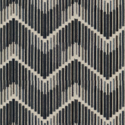 KRAVET COUTURE 34553.521.0 HIGHS AND LOWS STEEL Fabric - Eade's Wallpaper