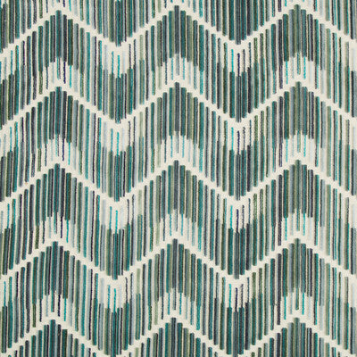 KRAVET COUTURE 34553.5.0 HIGHS AND LOWS PEACOCK Fabric - Eade's Wallpaper