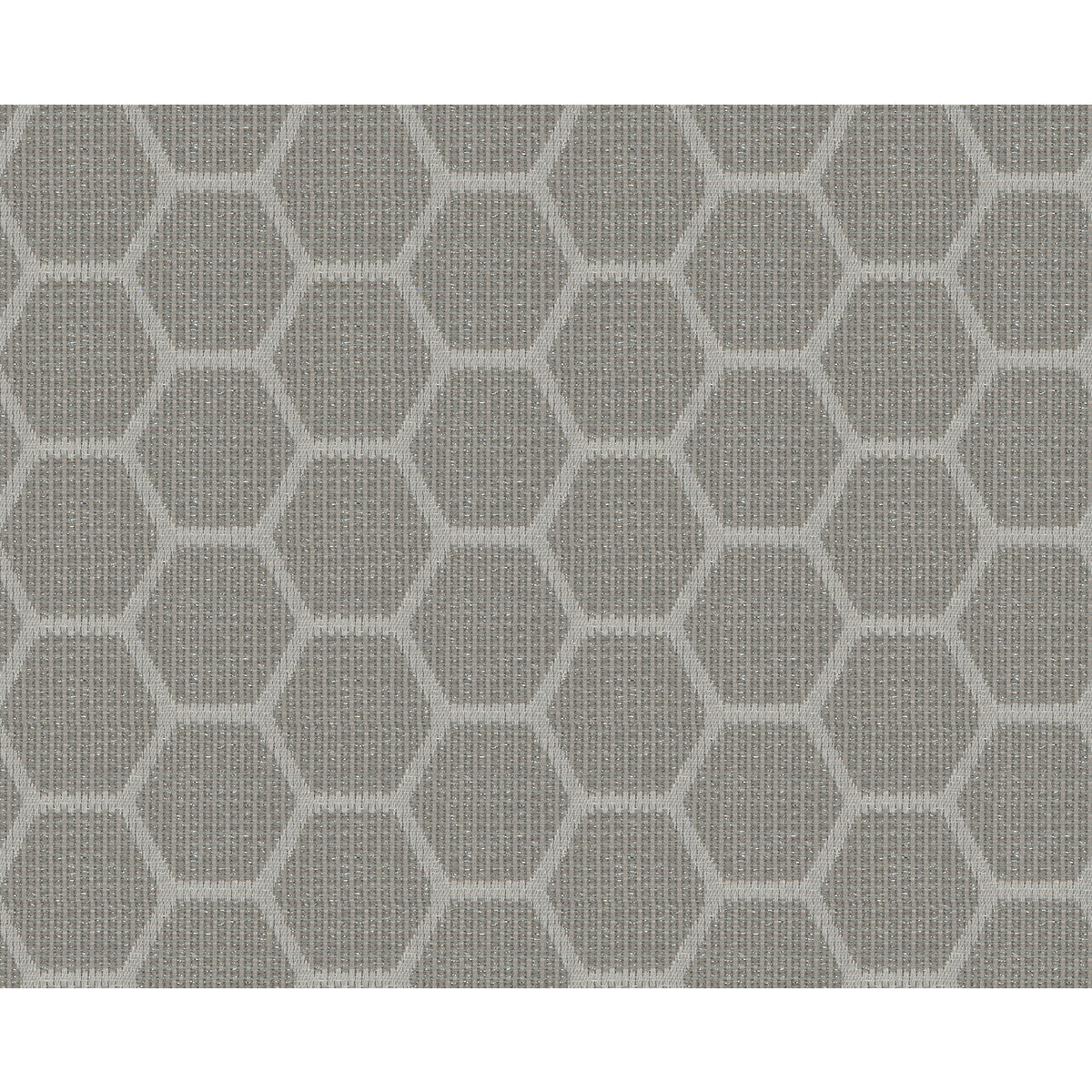KRAVET CONTRACT 34652.11.0 HEXI SPARK SILVER Fabric - Eade's Wallpaper