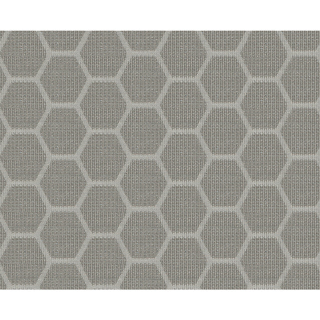 KRAVET CONTRACT 34652.11.0 HEXI SPARK SILVER Fabric - Eade's Wallpaper