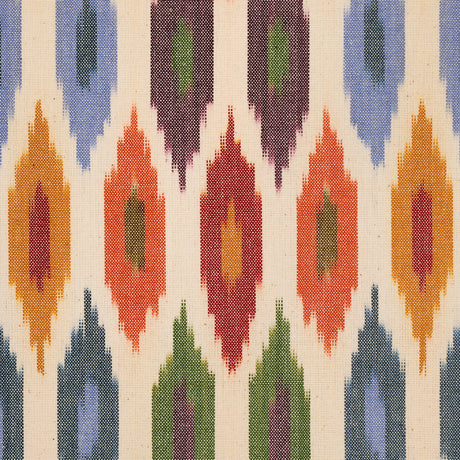 Schumacher 3471001 SUNARA IKAT in SPICE Fabric - CHROMA