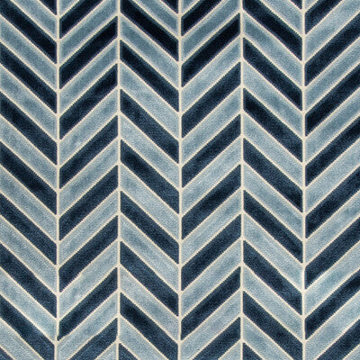 KRAVET COUTURE 34779.5.0 PINNACLE VELVET NAVY Fabric - Eade's Wallpaper