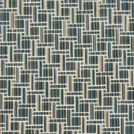 KRAVET COUTURE 34792.15.0 INSIDE TRACKS PEACOCK Fabric - Eade's Wallpaper