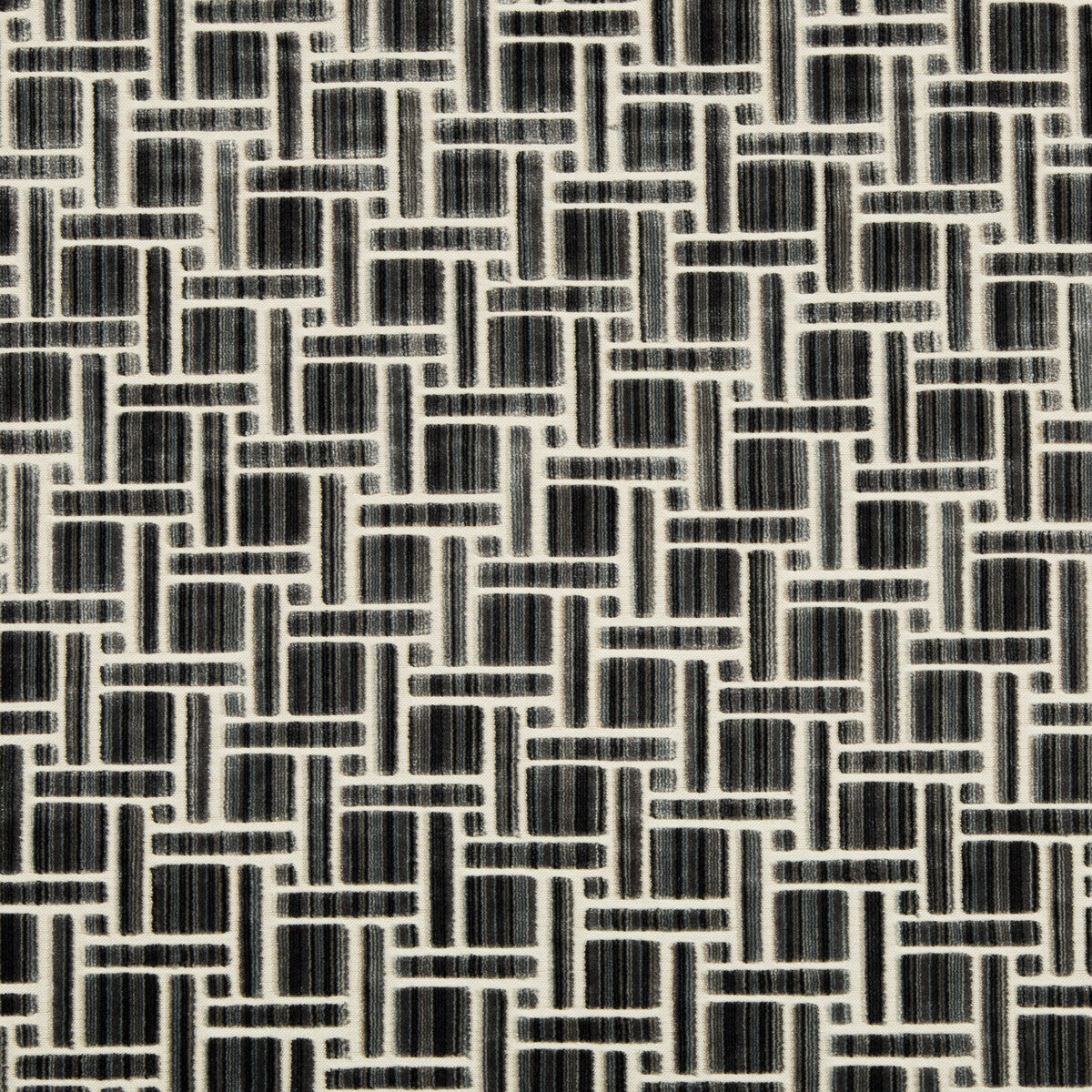 KRAVET COUTURE 34792.21.0 INSIDE TRACKS ANTHRACITE Fabric - Eade's Wallpaper