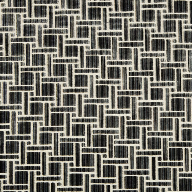 KRAVET COUTURE 34792.21.0 INSIDE TRACKS ANTHRACITE Fabric - Eade's Wallpaper