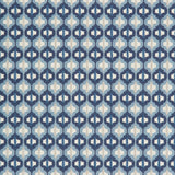 KRAVET COUTURE 34794.5.0 TURNED OUT TILE MARINE Fabric - Eade's Wallpaper