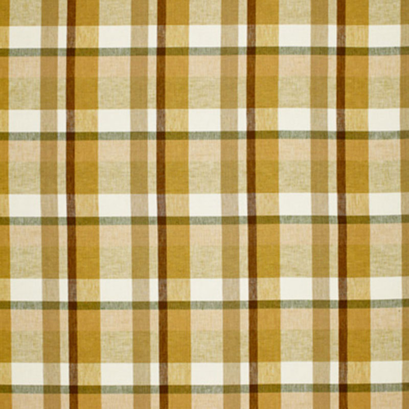 Schumacher Augusta Linen Plaid Sand Dune Fabric