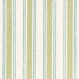 Schumacher Leah Linen Stripe Sea Grass Fabric - Eade's Wallpaper