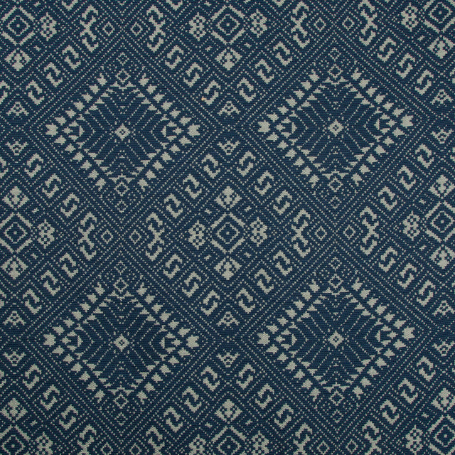 KRAVET DESIGN 34875.50.0 PENANG INDIGO Fabric - Eade's Wallpaper