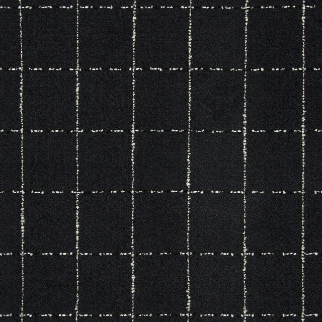 KRAVET COUTURE 34906.8.0 POCKET SQUARE NOIR Fabric - Eade's Wallpaper