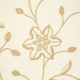 Schumacher Georgia Linen Embroidery Sand Fabric