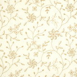 Schumacher Georgia Linen Embroidery Sand Fabric