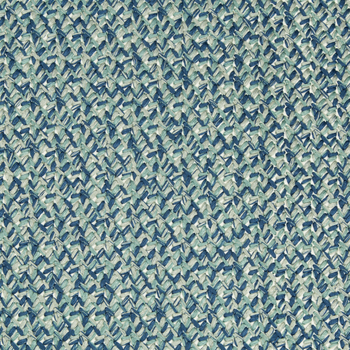 KRAVET COUTURE 34921.523.0 LACING PEACOCK Fabric - Eade's Wallpaper