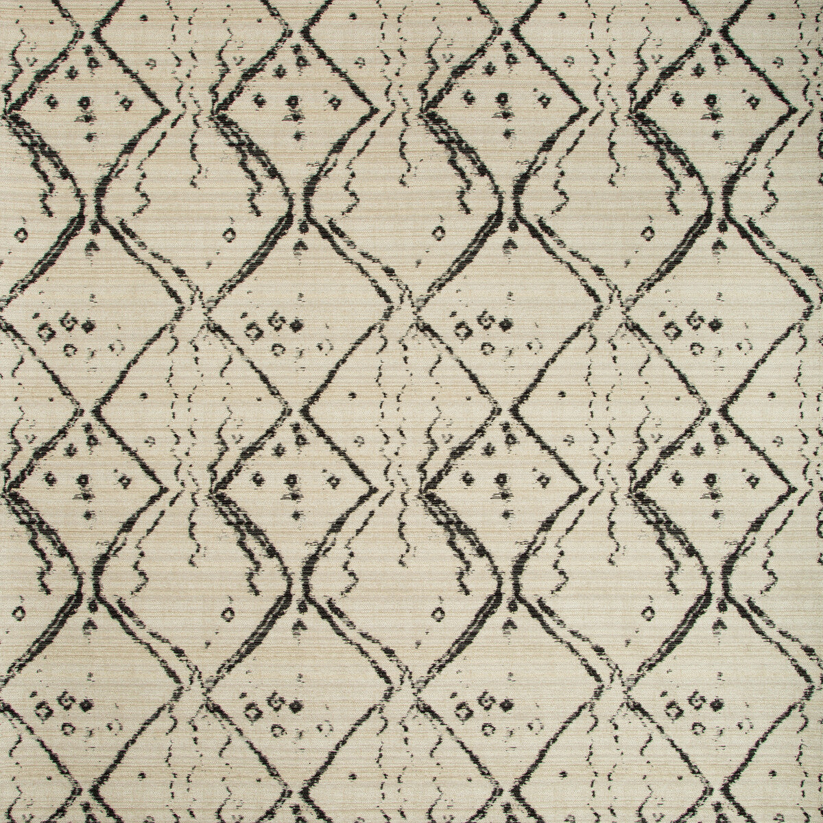 KRAVET DESIGN 34948.81.0 GLOBE TROT NERO Fabric - Eade's Wallpaper