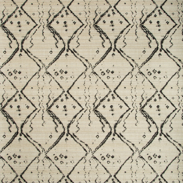 KRAVET DESIGN 34948.81.0 GLOBE TROT NERO Fabric - Eade's Wallpaper