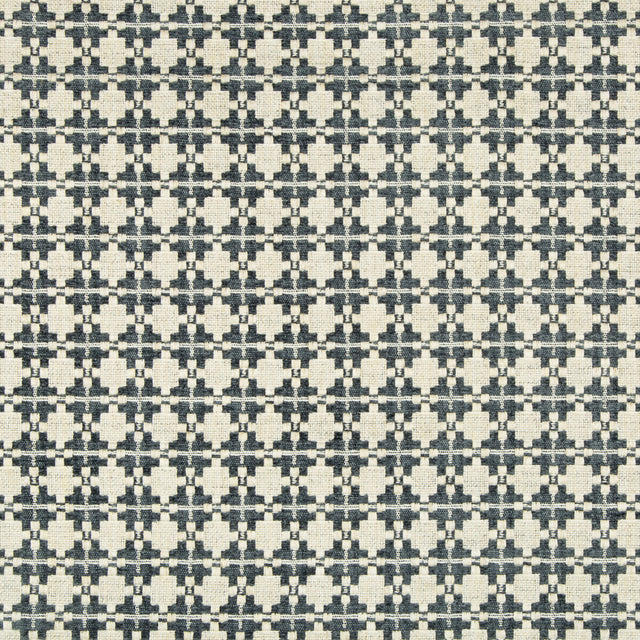 KRAVET COUTURE 34962.516.0 BACK IN STYLE STEEL Fabric - Eade's Wallpaper