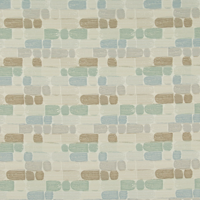 KRAVET CONTRACT 35088.1516.0 FINGERPAINT MINERAL Fabric - Eade's Wallpaper