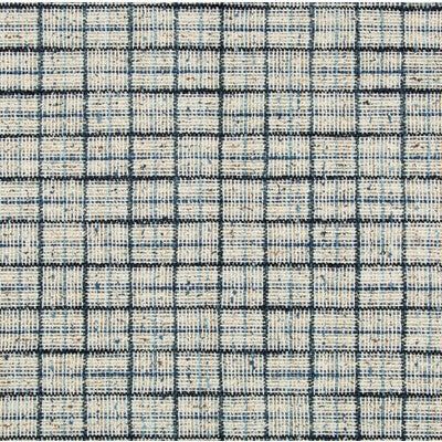 KRAVET COUTURE 35188.1516.0 WENTHWORTH CHECK MARINE Fabric - Eade's Wallpaper
