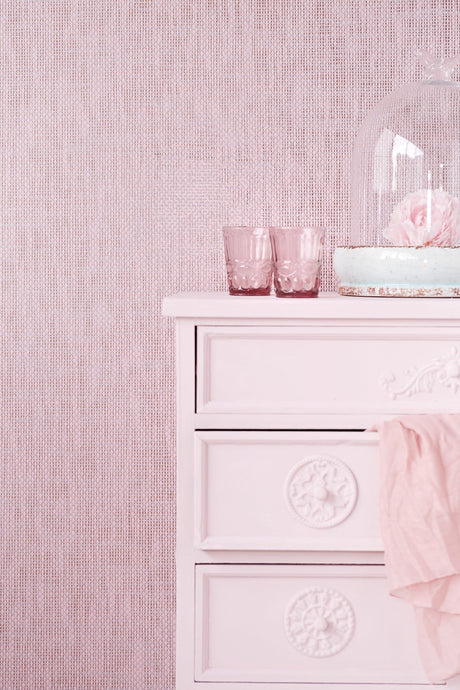 Eijffinger 352141 Aimee Pink Grasscloth Wallpaper