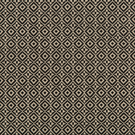 KRAVET DESIGN 35403.816.0 ATTRIBUTE GRID NERO Fabric - Eade's Wallpaper