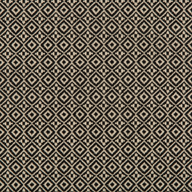 KRAVET DESIGN 35403.816.0 ATTRIBUTE GRID NERO Fabric - Eade's Wallpaper