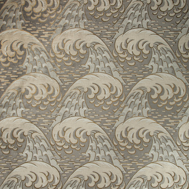 KRAVET COUTURE 35419.411.0 KAIYOU PEWTER Fabric - Eade's Wallpaper