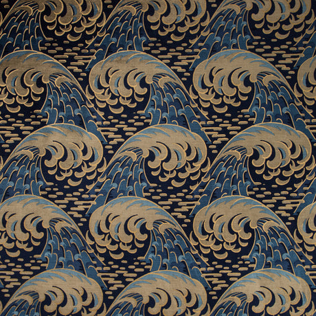 KRAVET COUTURE 35419.516.0 KAIYOU INDIGO Fabric - Eade's Wallpaper