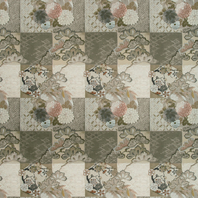 KRAVET COUTURE 35439.1711.0 OSODE STONE/BLUSH Fabric - Eade's Wallpaper