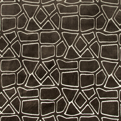 KRAVET DESIGN 35508.66.0 MURAL VELVET JAVA Fabric - Eade's Wallpaper