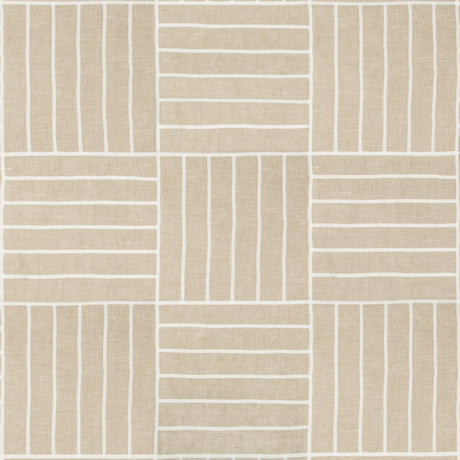 KRAVET DESIGN 35510.16.0 LOCAL GRID NATURAL Fabric - Eade's Wallpaper