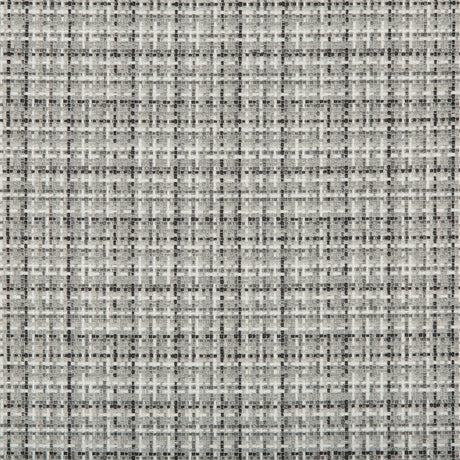 KRAVET BASICS 35537.11.0 CHECKERTON GRAPHITE Fabric - Eade's Wallpaper