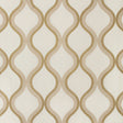 KRAVET COUTURE 35553.1416.0 WANDERING IVORY/GOLD Fabric - Eade's Wallpaper