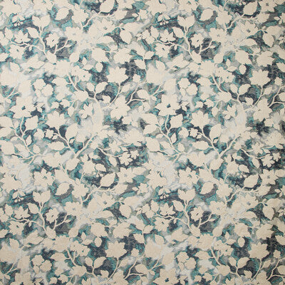 KRAVET COUTURE 35554.35.0 LES FLEURS TEAL Fabric - Eade's Wallpaper