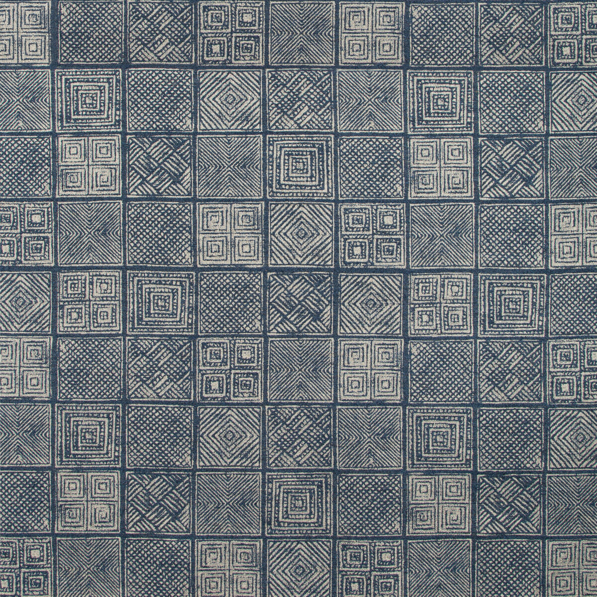 KRAVET COUTURE 35555.5.0 STITCH RESIST ROYAL Fabric - Eade's Wallpaper