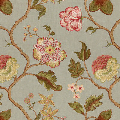 KRAVET COUTURE 3572.913.0 COUTURE FLORAL MINERAL Fabric - Eade's Wallpaper