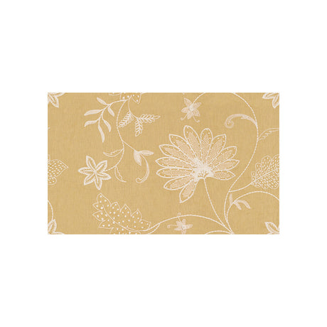 KRAVET COUTURE 3574.4.0 HAND EMBROIDERY SAFFRON Fabric - Eade's Wallpaper