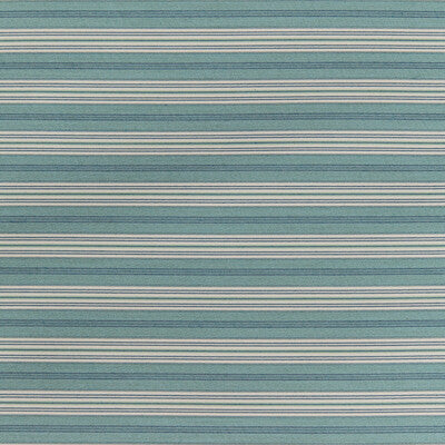 KRAVET DESIGN 35827.13.0 HULL STRIPE LAGOON Fabric - Eade's Wallpaper