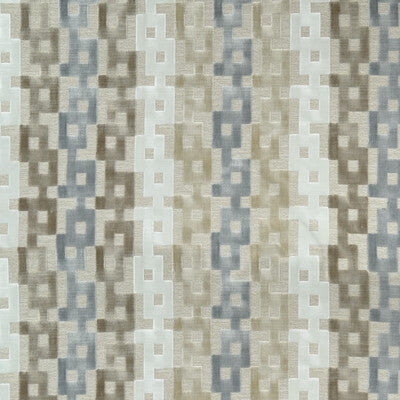 KRAVET COUTURE 35856.1611.0 CHAIN VELVET NATURAL Fabric - Eade's Wallpaper