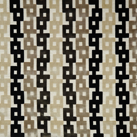 KRAVET COUTURE 35856.816.0 CHAIN VELVET ONYX Fabric - Eade's Wallpaper
