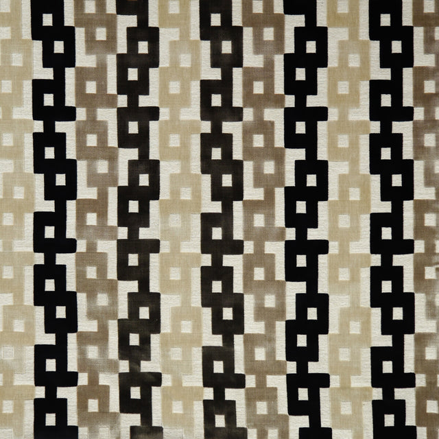 KRAVET COUTURE 35856.816.0 CHAIN VELVET ONYX Fabric - Eade's Wallpaper