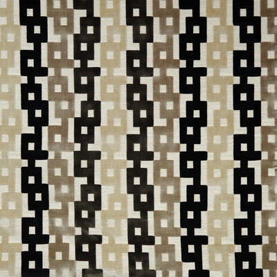 KRAVET COUTURE 35856.816.0 CHAIN VELVET ONYX Fabric - Eade's Wallpaper