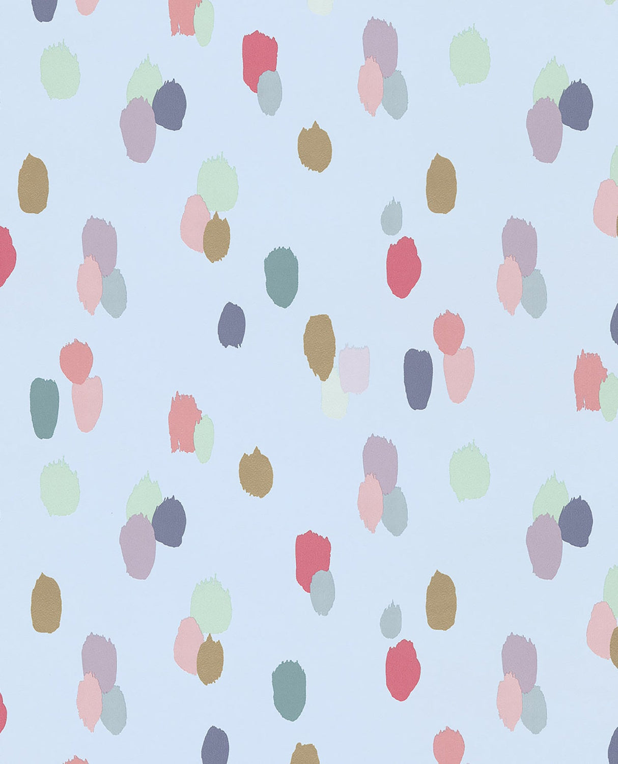Eijffinger 359053 Amalie Light Blue Painted Dots Wallpaper