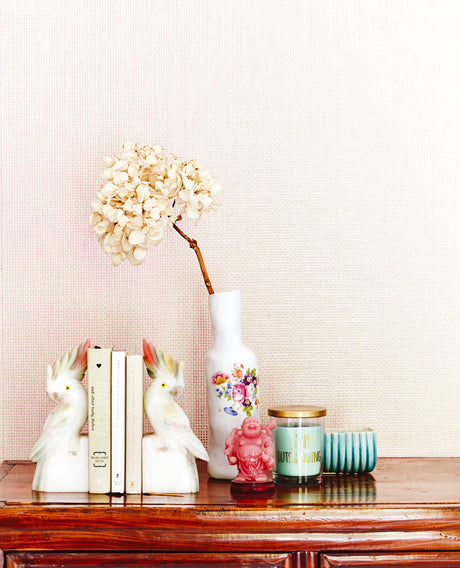 Eijffinger 359120 Anya Peach Paper Weave Wallpaper