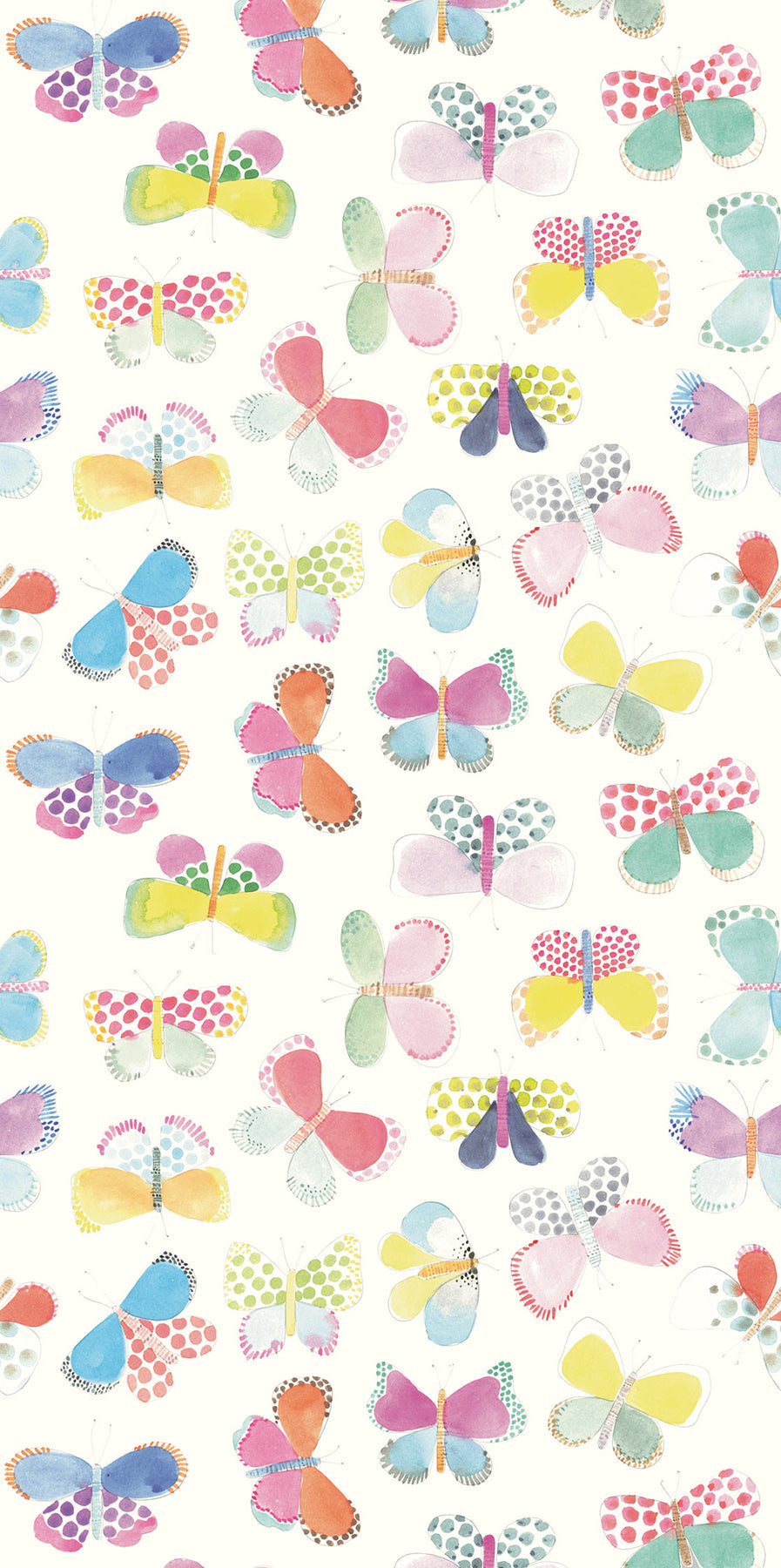 Eijffinger 359150 White Butterflies In My Stomach Wall Mural